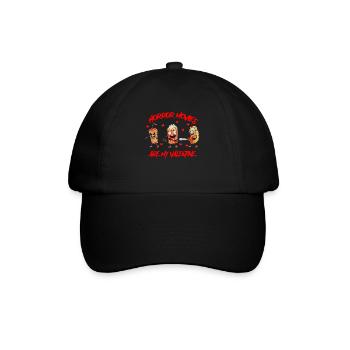 Fan de film d’horreur Creepy Movie Snacks Movie Outfit - Casquette classique - noir/noir - Devant