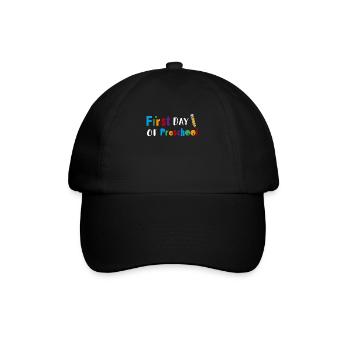 Premier jour d’école - Cadeau de chemise d’inscription - Casquette classique - noir/noir - Devant