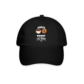 Donut Sweets Donuts Food Baker Gift - Baseball Cap - black/black - Front