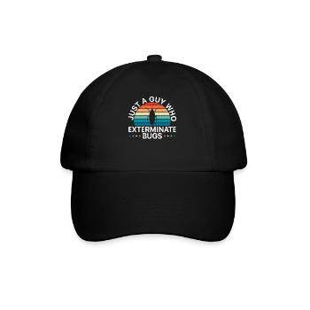 Nur ein Typ, der Bugs ausrottet Schädlingsbekämpfung - Baseballkappe - Schwarz/Schwarz - Vorne