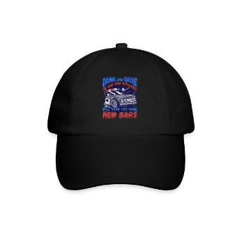 Conception de l’application de la loi pour un agent de police - Casquette classique - noir/noir - Devant
