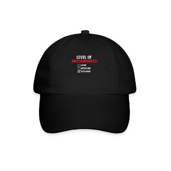 Niveau De Génialité Cadeau Pologne Chemise - Casquette classique - noir/noir - Devant