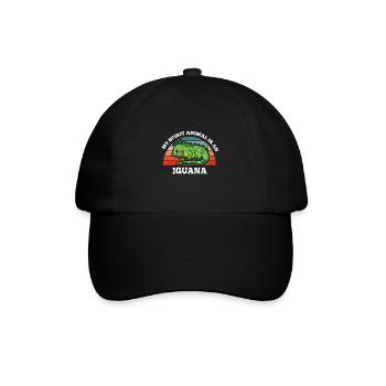Retro Vintage My Spirit Animal Is An Iguana - Baseball Cap - black/black - Front
