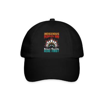 Christopher Columbus - Baseballkappe - Schwarz/Schwarz - Vorne