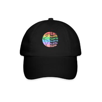 Les garçons qui embrassent les garçons les filles qui embrassent les filles - Casquette classique - noir/noir - Devant