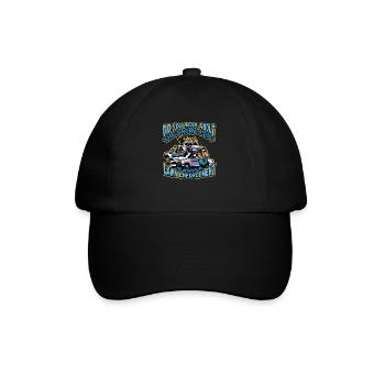 Conception de l’application de la loi pour un agent de police - Casquette classique - noir/noir - Devant