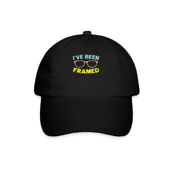 Ich bin gerahmt worden Brillenflüsterer Optiker - Baseballkappe - Schwarz/Schwarz - Vorne