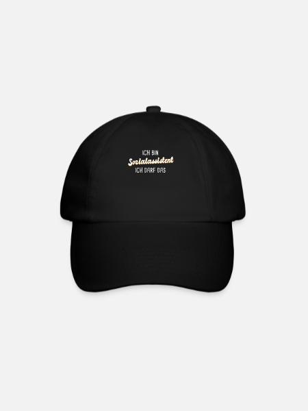Sozialassistent - Baseballkappe - Schwarz/Schwarz