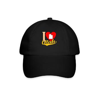 J’adore le cadeau de l’Utah - Casquette classique - noir/noir - Devant