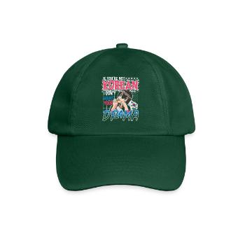 Design pop coréen pour un fan de mode K-Pop - Casquette classique - vert bouteille - Devant