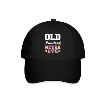 Peintre Peinture Vieux Peintres Jamais Teint Drôle - Casquette classique - noir/noir - Devant