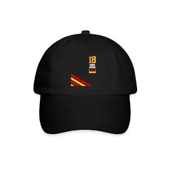 Sauftrikot Deutschland Mark Vodka - Baseballkappe - Schwarz/Schwarz - Vorne