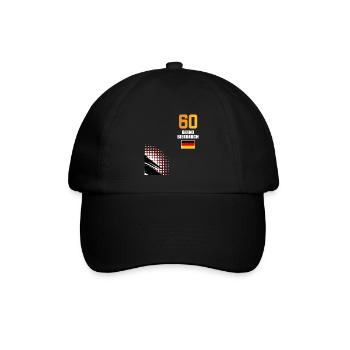 Sauftrikot Deutschland Bernd Bierbauch - Baseballkappe - Schwarz/Schwarz - Vorne