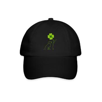 You are my lucky charm Labrador shamrock - Baseball Cap - black/black - Front