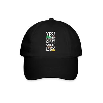 Snake Serpent Girl Yes! I Am The - Baseball Cap - black/black - Front