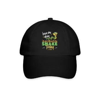 Snake Serpent Leave Me Alone I'm - Baseball Cap - black/black - Front