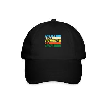 Funny Piano Player Piano Piano Pianist - Baseball Cap - black/black - Front