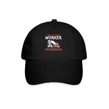 Il s’arrête quand il a fini de piloter le mélangeur - Casquette classique - noir/noir - Devant
