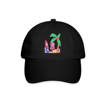 Surfing Manga Anime Manga Island Holiday - Baseball Cap - black/black - Front