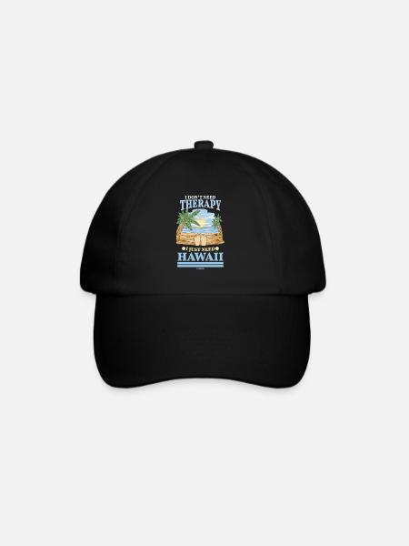 Hawaii Urlaub Aloha Sommer Hawaiian Geschenk - Baseballkappe - Schwarz/Schwarz