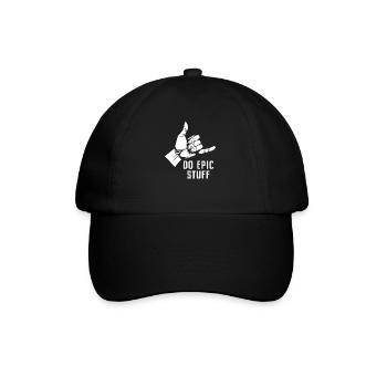 Do Epic Stuff Surfer Surfing Shaka Windsurfer Surf - Baseball Cap - black/black - Front