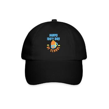 Happy 100 School Day Team 100 Days Sweet - Baseball Cap - black/black - Front