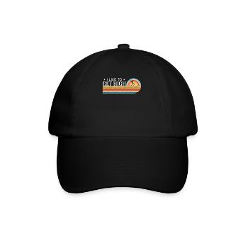 I Like To Get High Track And Field Pole Vault - Baseball Cap - black/black - Front