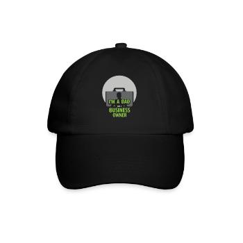 Je suis un père et un PDG propriétaire d’entreprise - Casquette classique - noir/noir - Devant