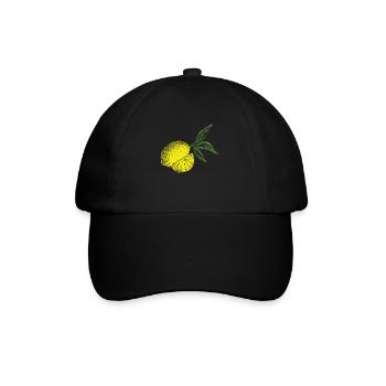 Lemon Fruit Retro Lemonade - Baseball Cap - black/black - Front
