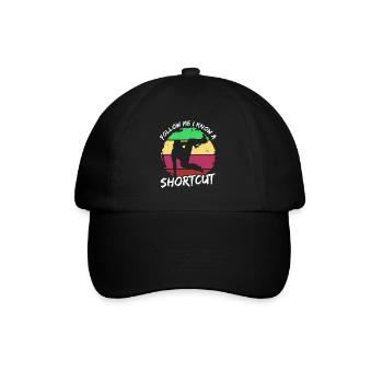 Parkour Suivez-moi, je connais un raccourci - Casquette classique - noir/noir - Devant