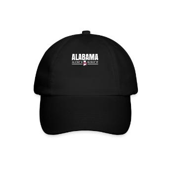 Alabama proud gift - Baseball Cap - black/black - Front