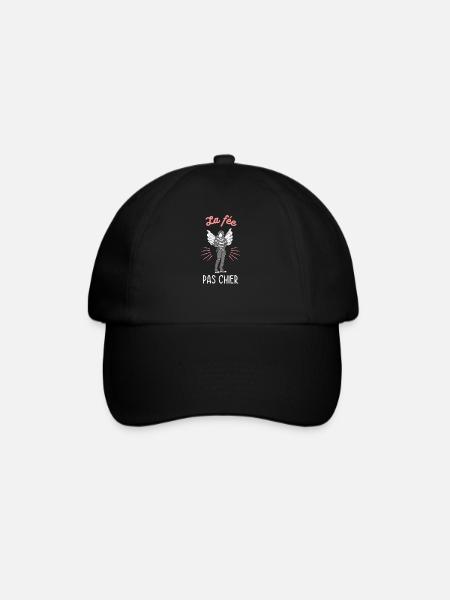 Humour pour femme la fee pas chier - Casquette classique - noir/noir