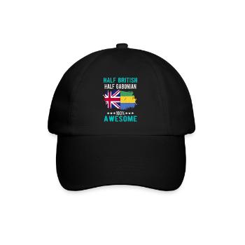 Half British Half Gabonese - Baseball Cap - black/black - Front