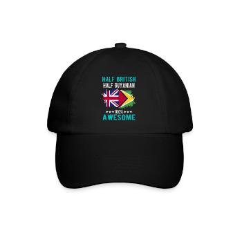 Moitié britannique moitié guyanais - Casquette classique - noir/noir - Devant