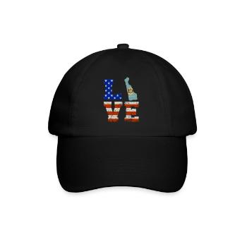 Liebes delaware geschenk - Baseballkappe - Schwarz/Schwarz - Vorne