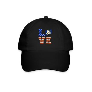 Dear connecticut gift - Baseball Cap - black/black - Front