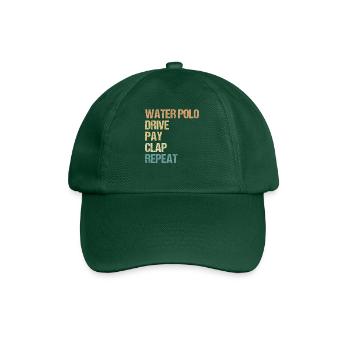 Watersport - Water Polo Drive Pay Clap Repeat - Baseball Cap - bottle green - Front