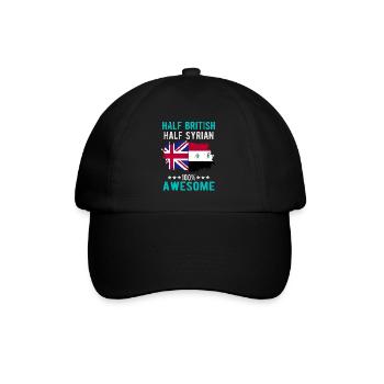 Half British Half Syrian - Baseball Cap - black/black - Front