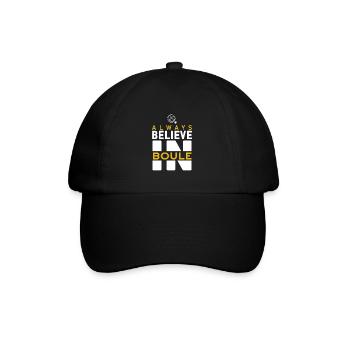 Boccia Club Design Boule Sayings Funny Cool - Baseball Cap - black/black - Front