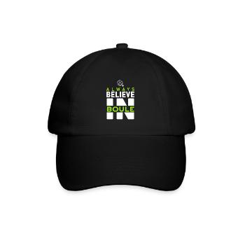 Club de boules Boccia Pentaque Joueur Hobby - Casquette classique - noir/noir - Devant