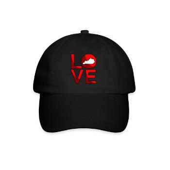 Liebes kentucky geschenk - Baseballkappe - Schwarz/Schwarz - Vorne