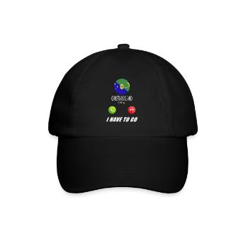 Christmas Island calls lusiger flags saying - Baseball Cap - black/black - Front