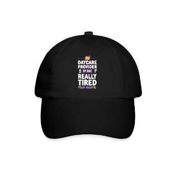 Childcare Daycare Provider Teacher - Baseball Cap - black/black - Front