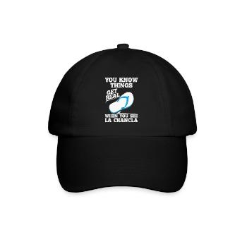 You see La Chancla Spanish Mexican - Baseball Cap - black/black - Front