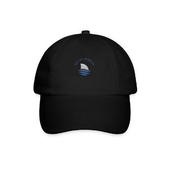 Schwimmen Spruch Lustig Eat My Bubbles - Baseballkappe - Schwarz/Schwarz - Vorne
