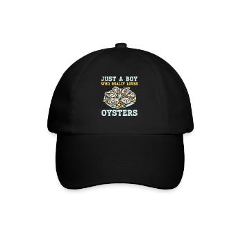 Just A Boy Who Really Loves Oysters Seafood Lover - Baseball Cap - black/black - Front