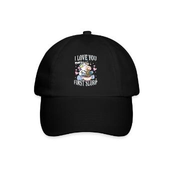 Première gorgée | Amateurs de licorne | - Casquette classique - noir/noir - Devant