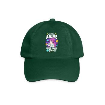 Anime Saying Weeb Otaku - Baseball Cap - bottle green - Front