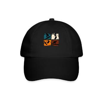 Surfing Surf Surfer - Baseball Cap - black/black - Front