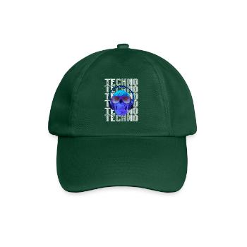Techno Music - Baseball Cap - bottle green - Front